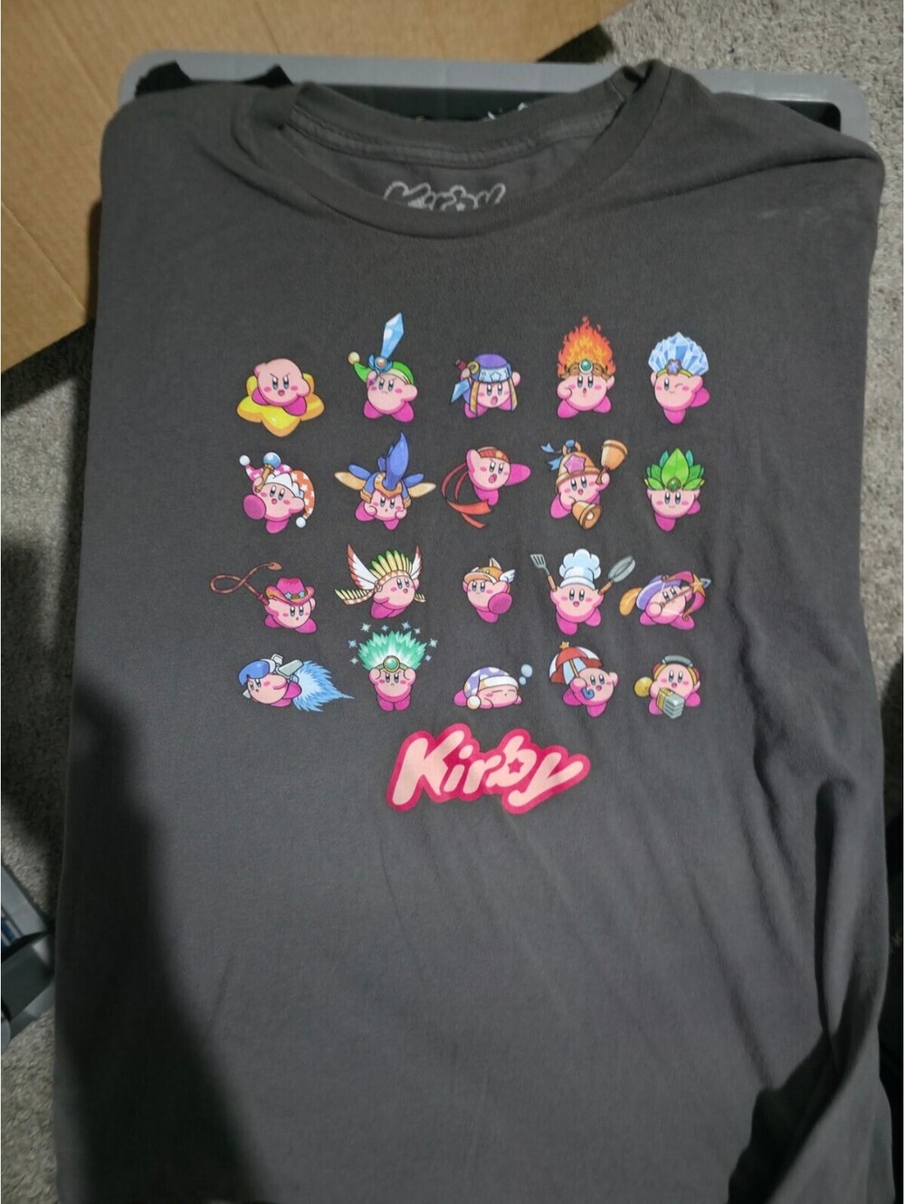 Kirby abilities shirt Size XXL